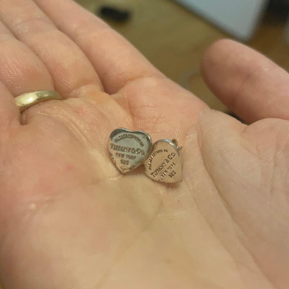 Tiffany & Co Heart Stud Earrings